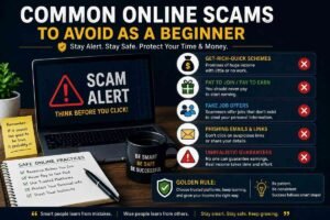 Common online scams to avoid when making money online for beginners