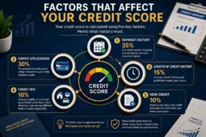 Factors affecting a credit score
