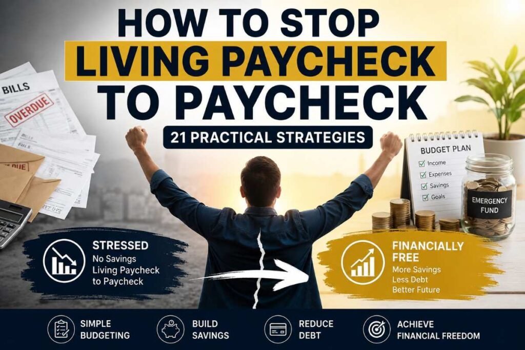 How to stop living paycheck to paycheck with 21 practical strategies for budgeting, saving, and reducing debt