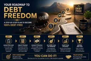 Paying off debt is a journey. With a clear plan, consistent payments, and disciplined financial habits, you can achieve long term financial freedom.
