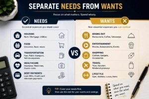 budgeting needs and wants