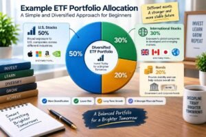 Example ETF portfolio asset allocation for beginners