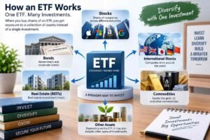 How an ETF provides exposure to multiple investments
