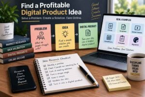 How to find a digital product idea by solving a real problem