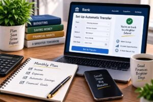 How to set up an automatic savings transfer from a bank account