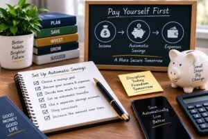 Pay yourself first strategy with automatic savings