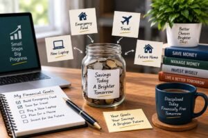 Savings goals and emergency fund planning with a high yield savings account