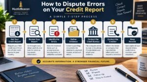 Seven-step process for disputing errors on a credit report
