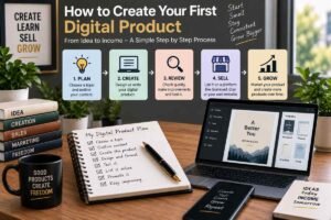 Steps to create and sell a digital product for beginners